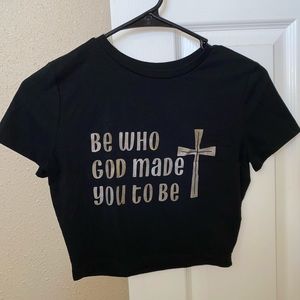 Homemade biblical crop top